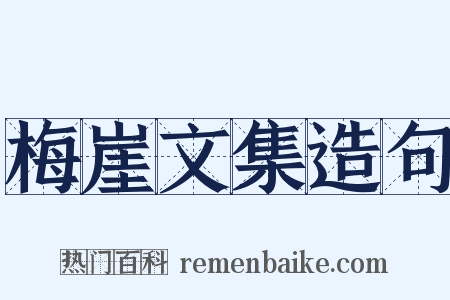 梅崖文集造句是什么意思的图片